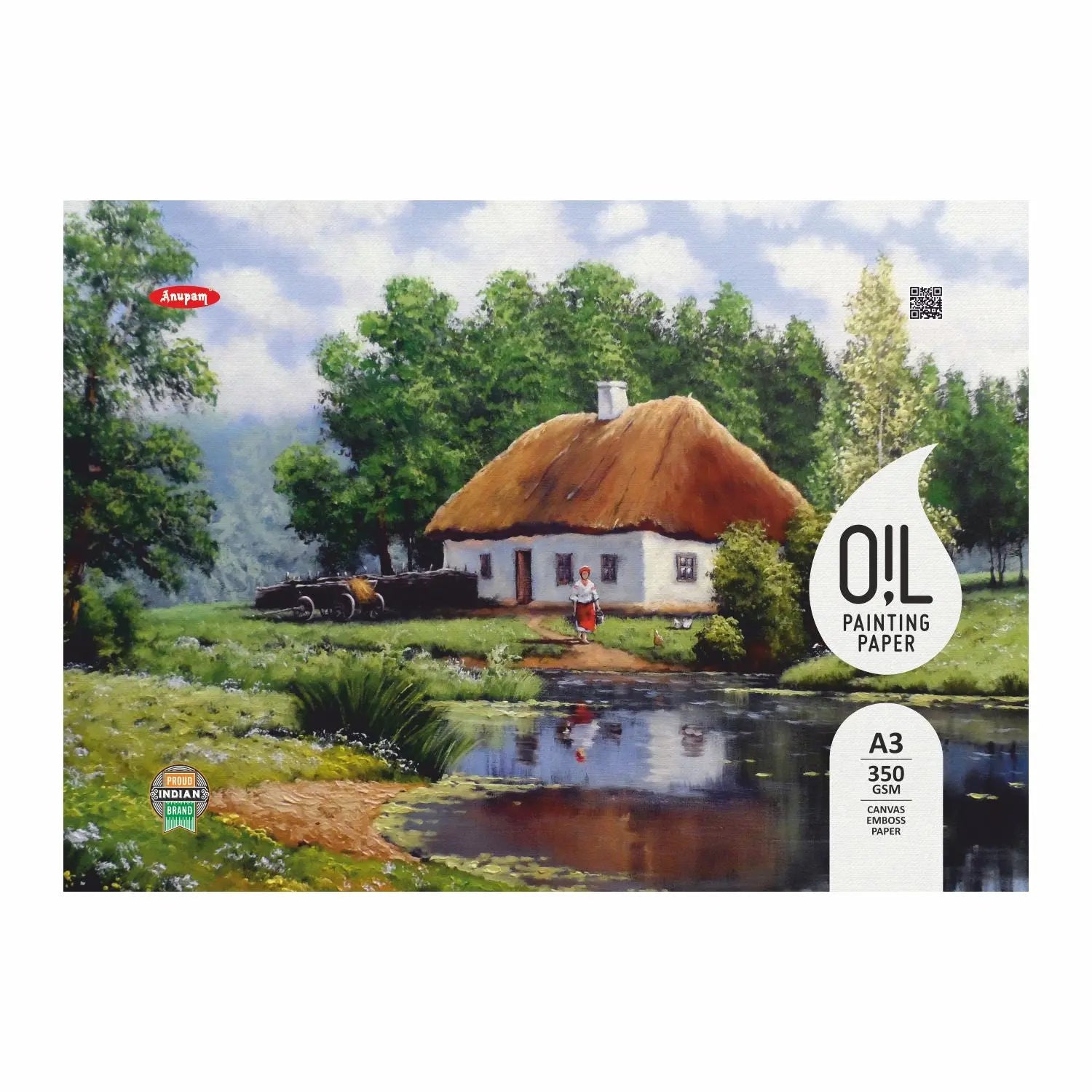 Anupam Oil Painting Paper Pad 350 GSM Canvazo