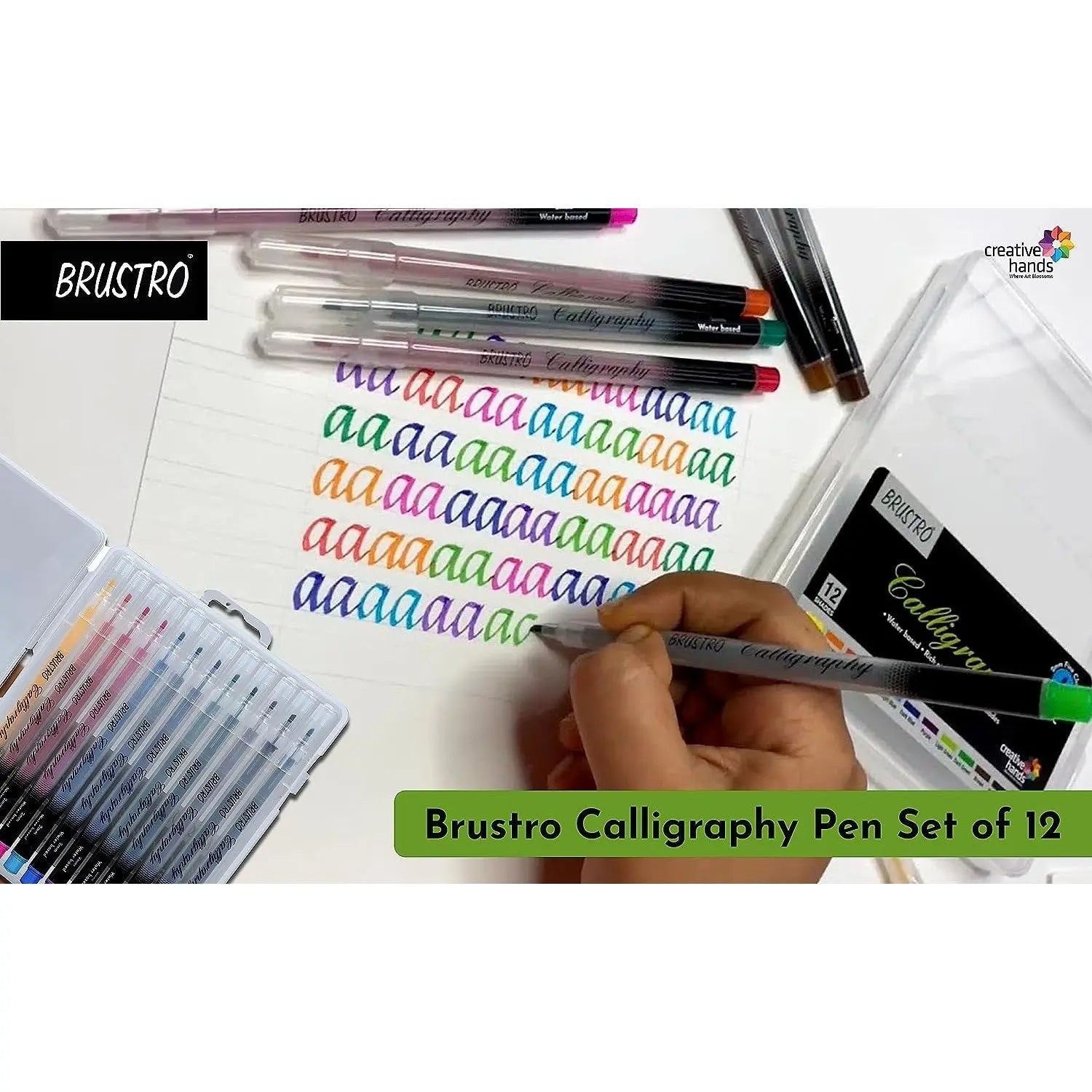 Brustro Calligraphy Pen Set of 12 Shades Brustro