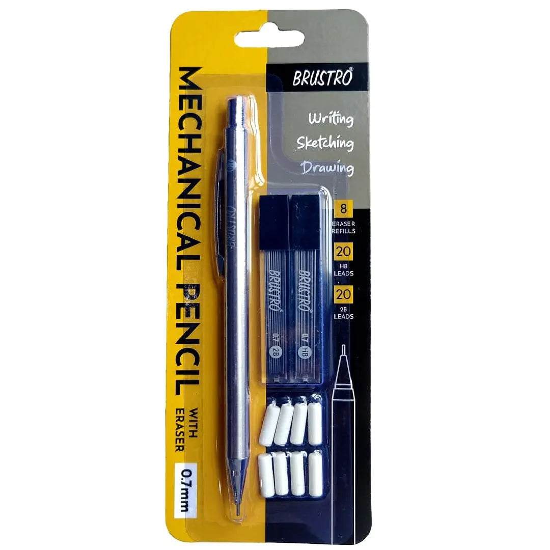 Brustro Mechanical Pencil with Eraser  Writing/Sketching/Drawing Brustro