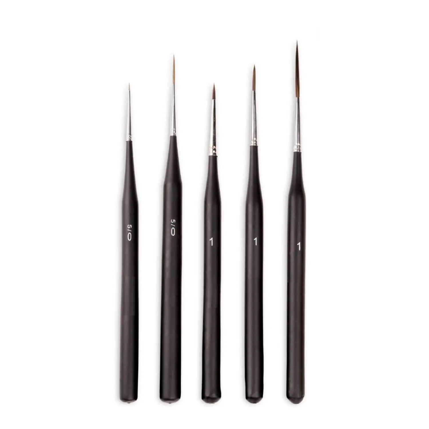 Canvazo Detailing Paint Brushes Set - 5pcs Professional Miniature Liner Brushes Canvazo