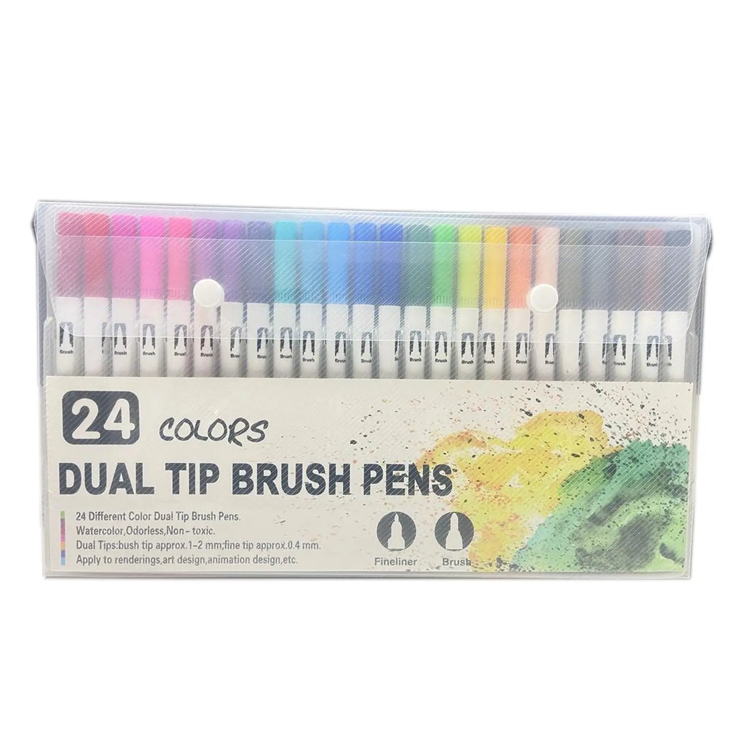 Doms Brush Pen Set of 14 Shades - Canvazo