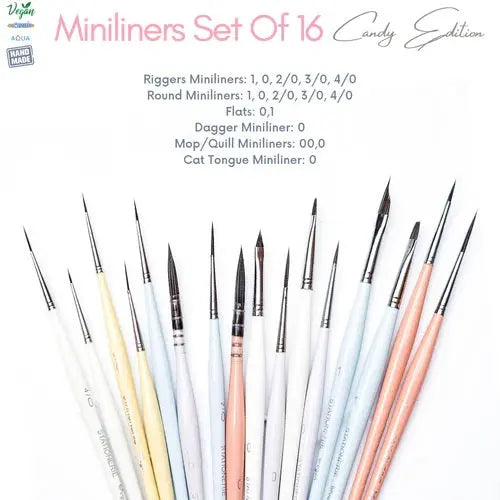 Stationerie Miniliners Set Of 16 Candy Edition Stationerie