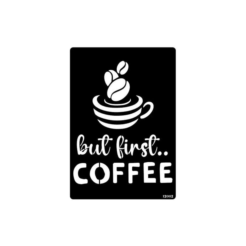 iCraft Layering Coffee Poster Stencil- A4-12002 iCraft