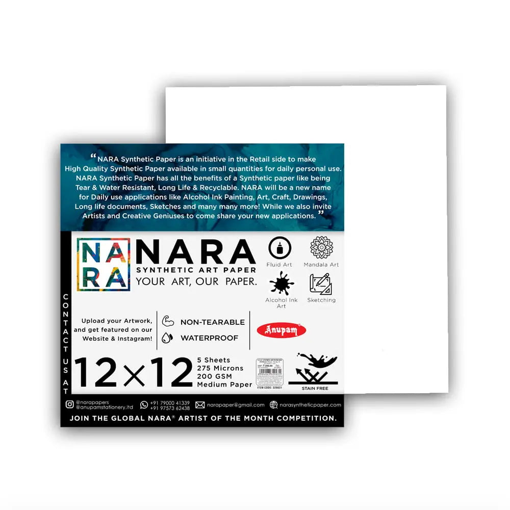 NARA Paper For Alcohol Ink Art  Premium Paper For Alcohol Ink Art