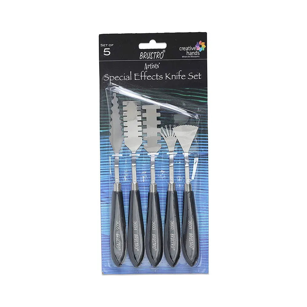 Brustro Artists Special Effects Knife Set Of 5 Brustro