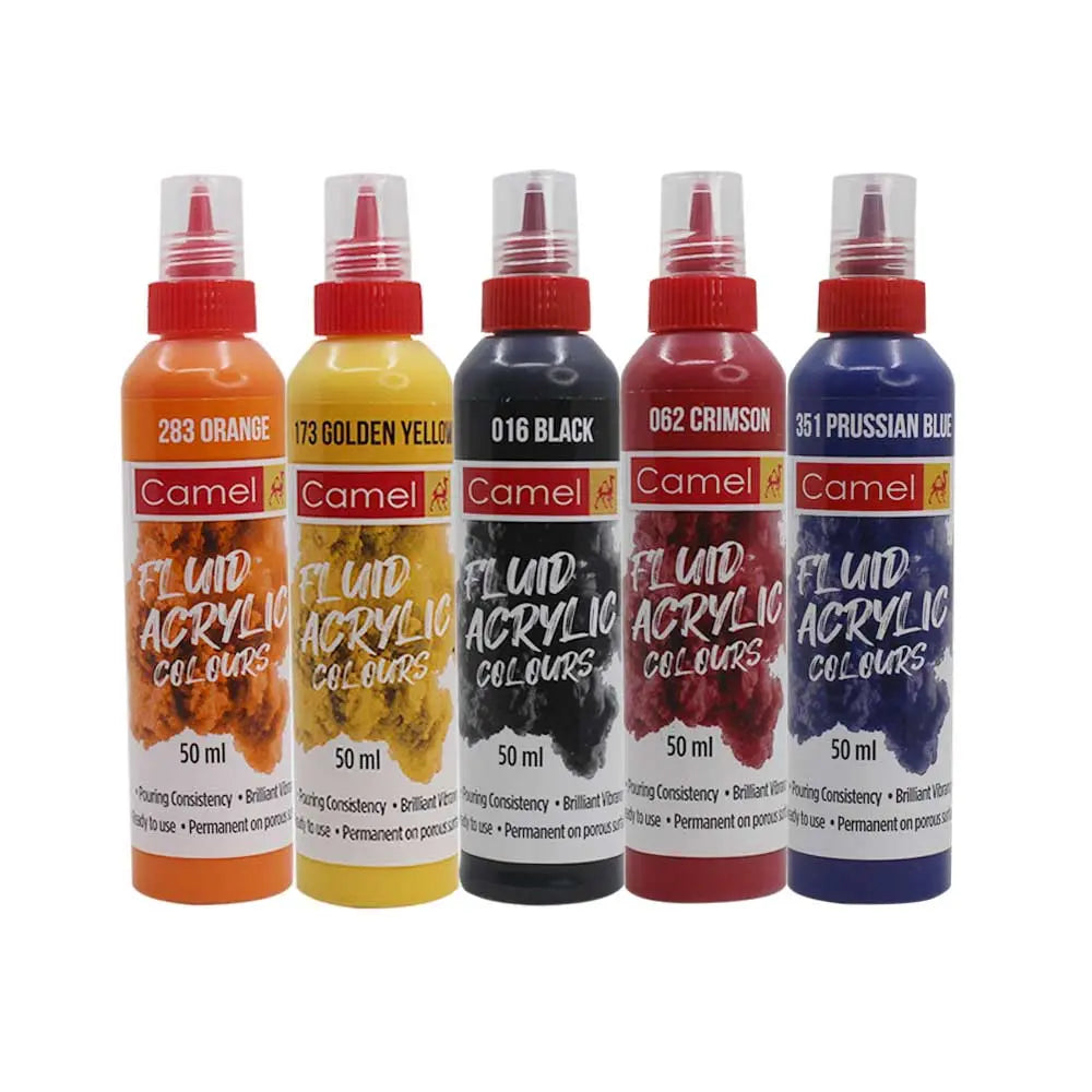 Camel Fluid Acrylic Colours - 50ml (Loose Colours) Camel