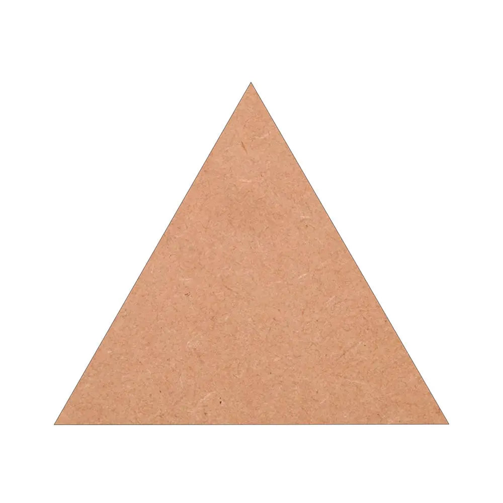 Canvazo MDF Cut Out Triangle 4mm Thickness (Sizes in Inches) Canvazo