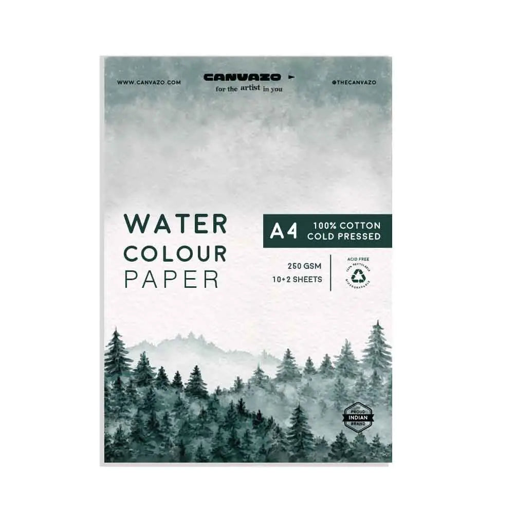 100% Cotton Water Colour Drawing Paper (Rough Loose Sheets) – 250GSM