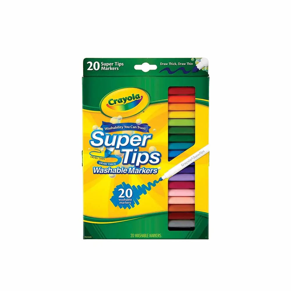 Crayola Super Tips Marker Set, 43 Unique Colors, Doubles of