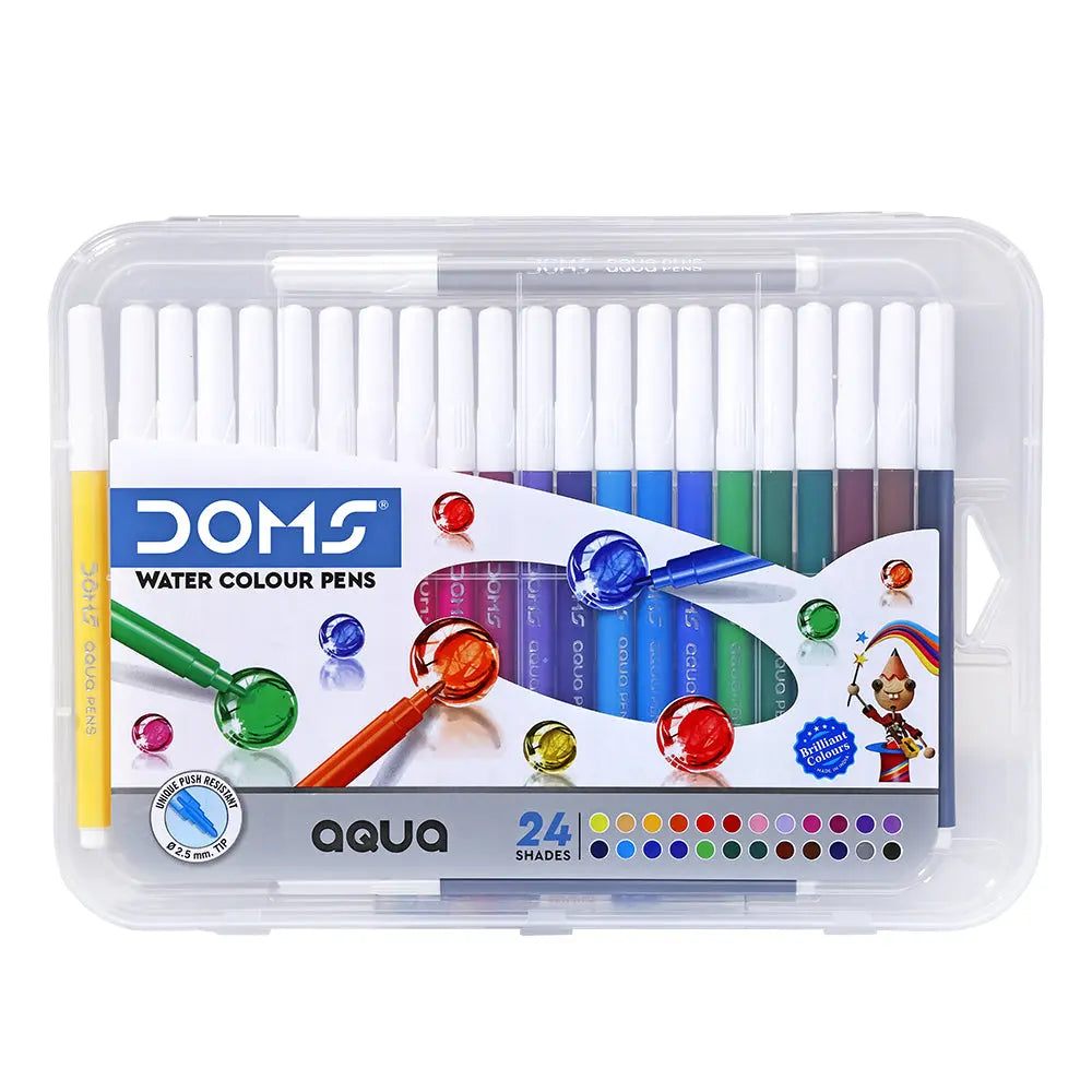 DOMS Aqua Water Colour Pen 24 Shades Doms