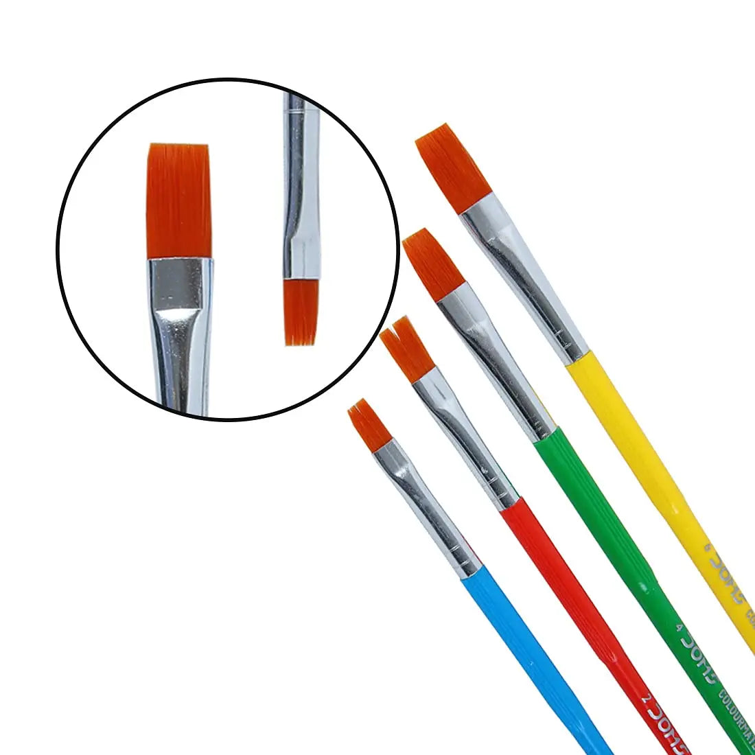 DOMS Colourmate Synthetic Paint Brush Set Canvazo