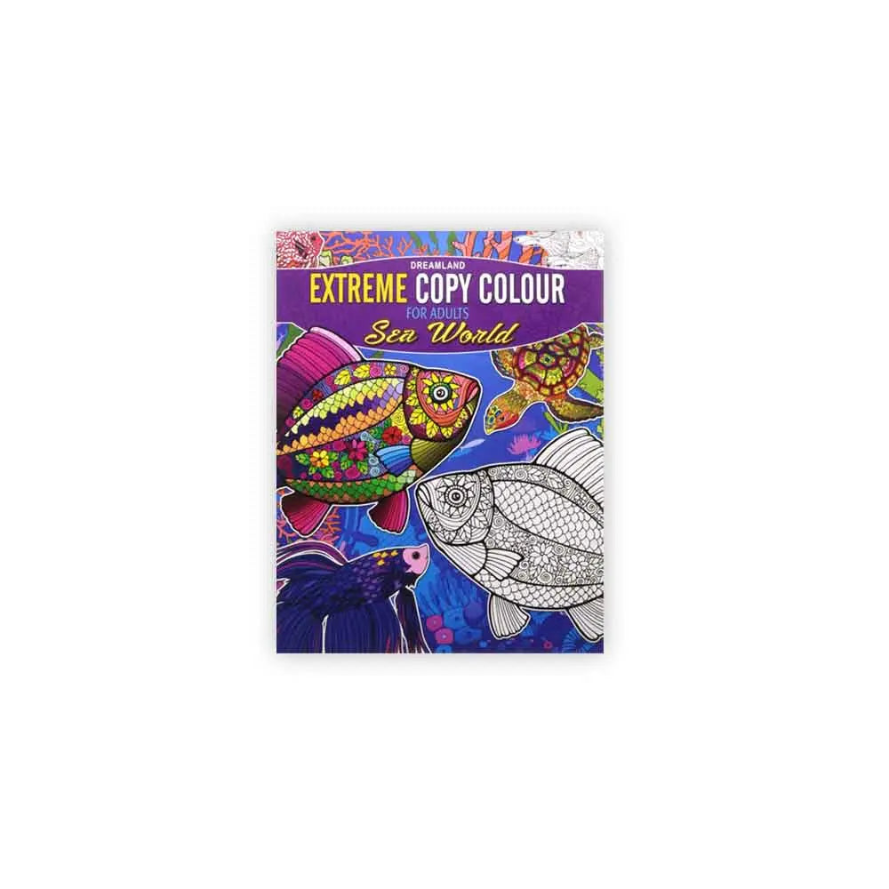 Dreamland Extreme Copy Colouring Book For Adults-Sea World Dreamland