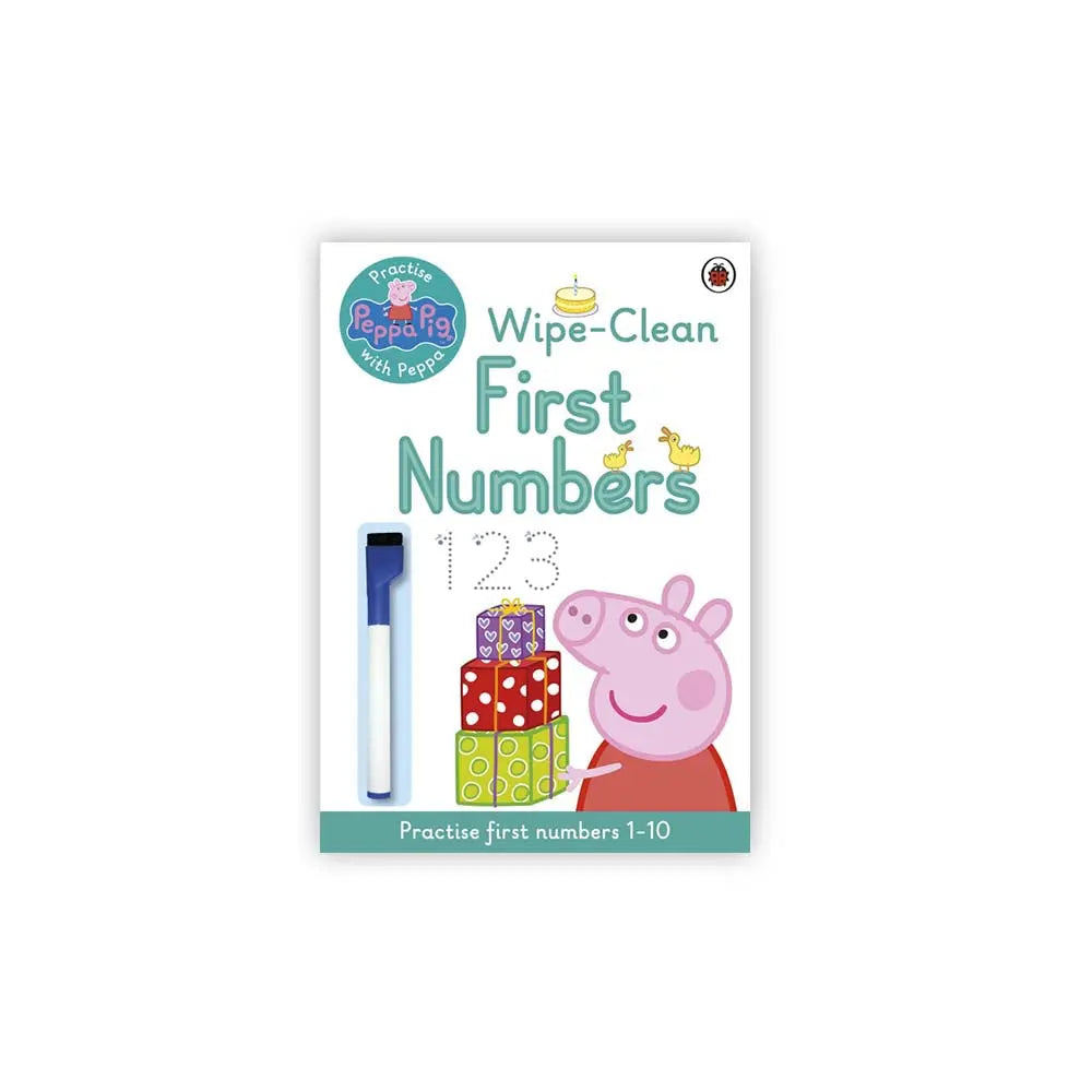 Lady Bird Peppa Pig Fist Numbers Wipe-Clean Erasable Book Lady Bird