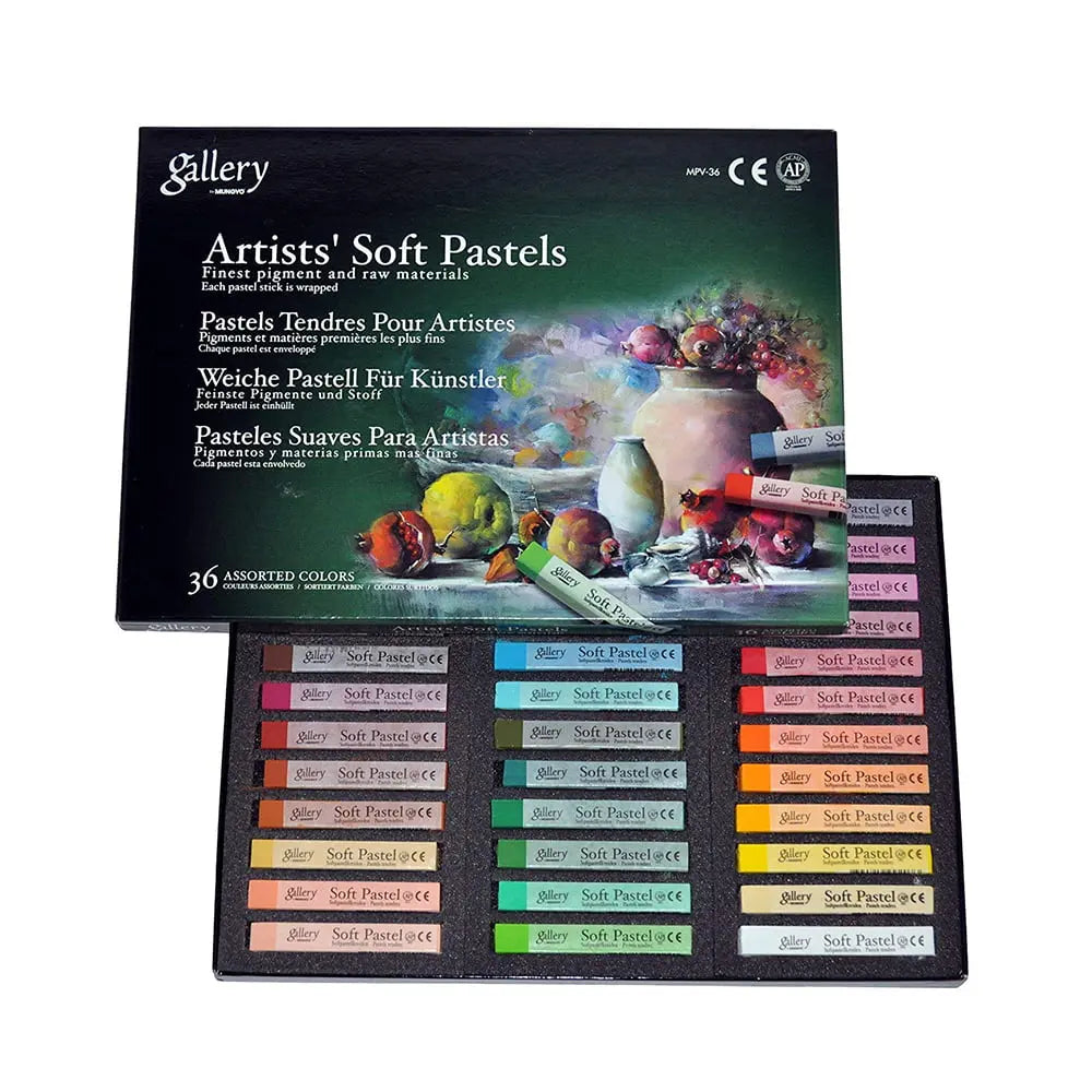 Mungyo Gallery Extra-Fine Soft Pastels Cardboard Box Set of 30 - Assorted  Colors