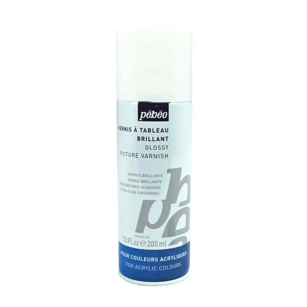 Pebeo Extra Fine Artist Acrylics Auxiliaries - Solvent Based Gloss Varnish For Acrylic Colours - Spary Pebeo