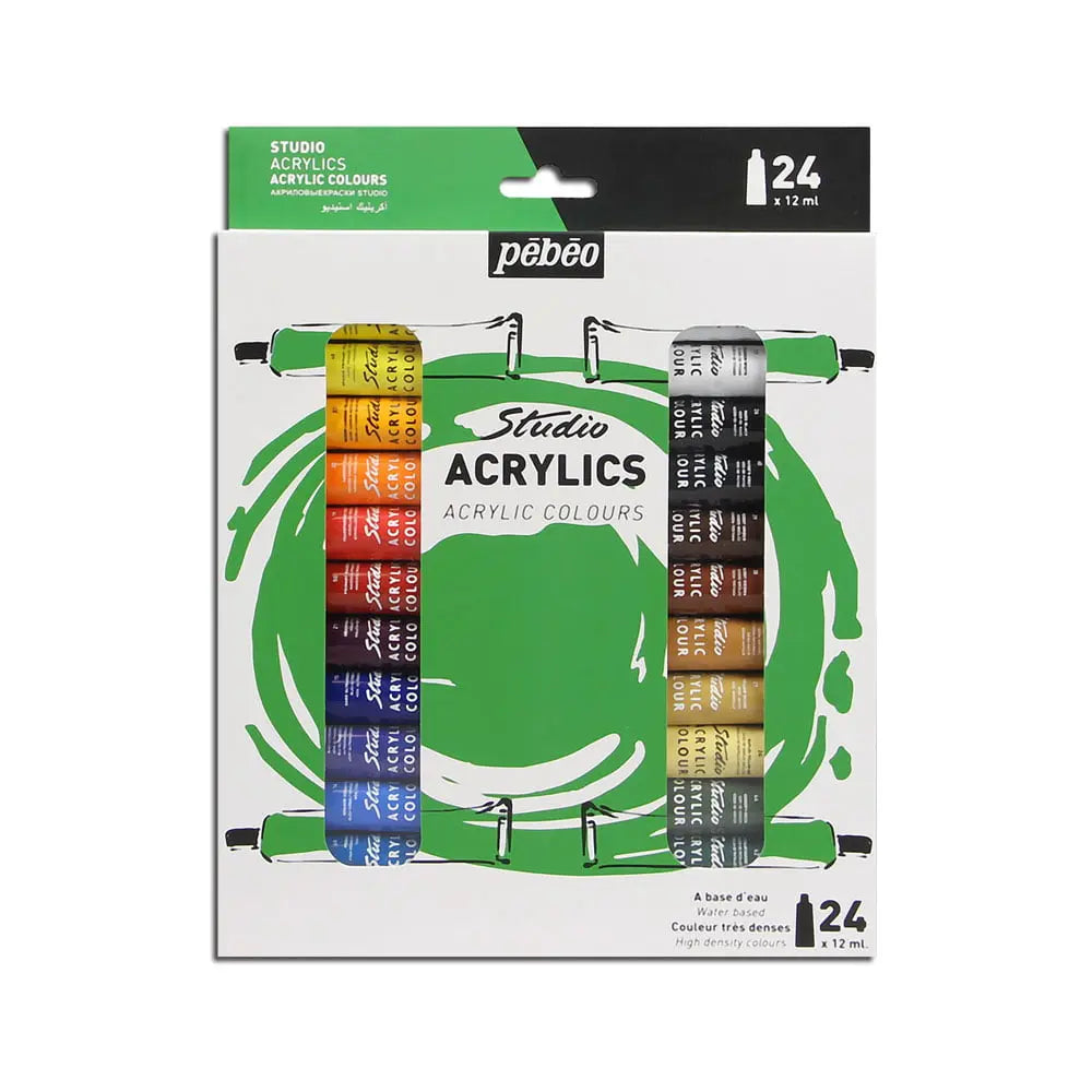 Acrylic Paints Set Pébéo - Studio Acrylics - Set 48 Tubes 20 Ml Acrylic Paints Set Pébéo - Studio Acrylics - Set 48 Tubes 20 Ml