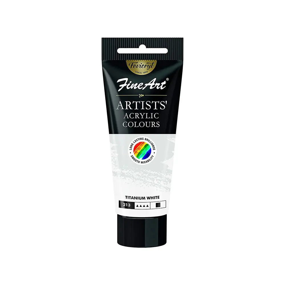 Pidilite Fevicryl Acrylic Colour, White Acrylic Paint, 500 ml, Art and  Craft Paint, DIY Paint, Rich Pigment, Non-Craking Paint for Canvas, Wood,  Leather, Earthenware, Metal – Prokart