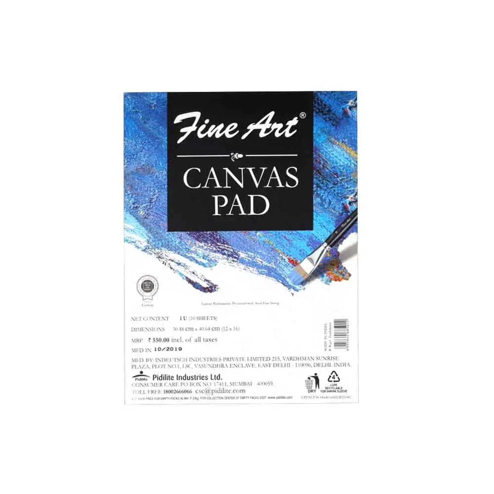 Pidilite Fine Art Canvas Pad – Canvazo