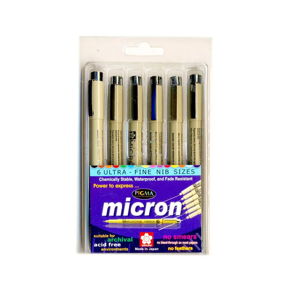 Micro Pen Set, Waterproof Lightweight 12 Size Micro Fineliner