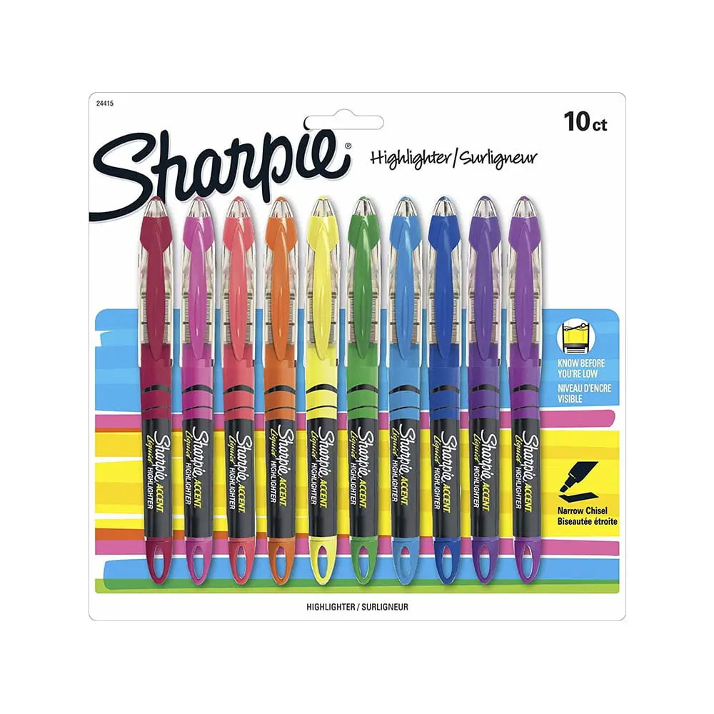 Sharpie  Highlighter Assorted 10 Colour Set Sharpie