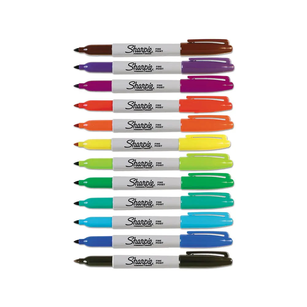 Sharpie Fine Tip Marker Wallet 12 Colour Set Sharpie
