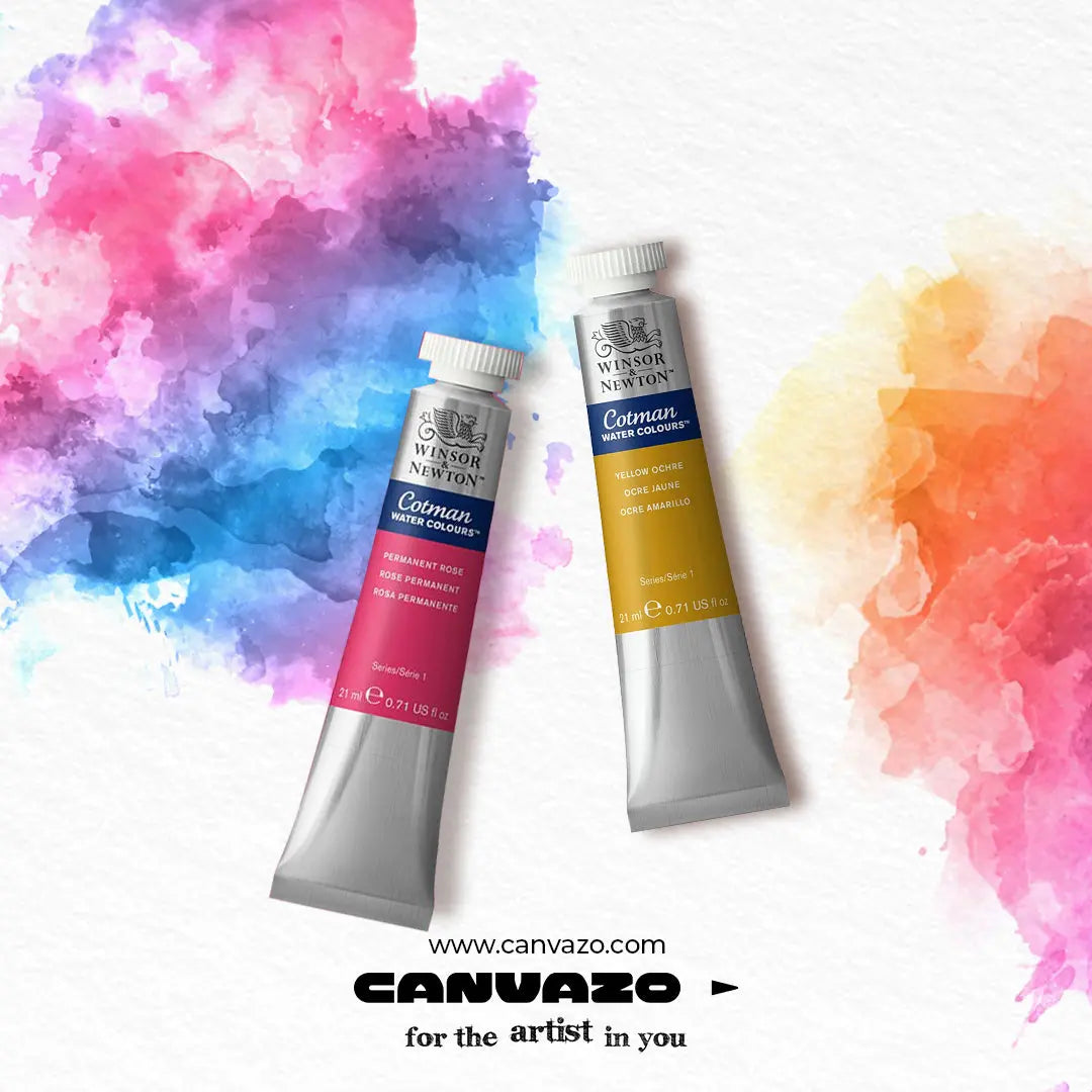 Painting with Winsor and Newton Cotman Watercolours Canvazo