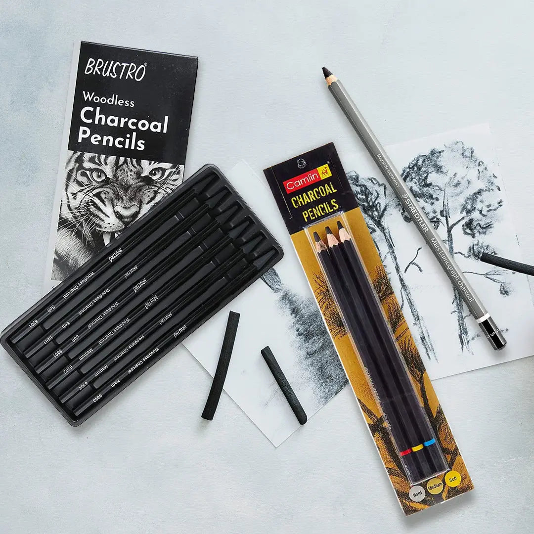 Charcoal Pencil for Begginers Canvazo