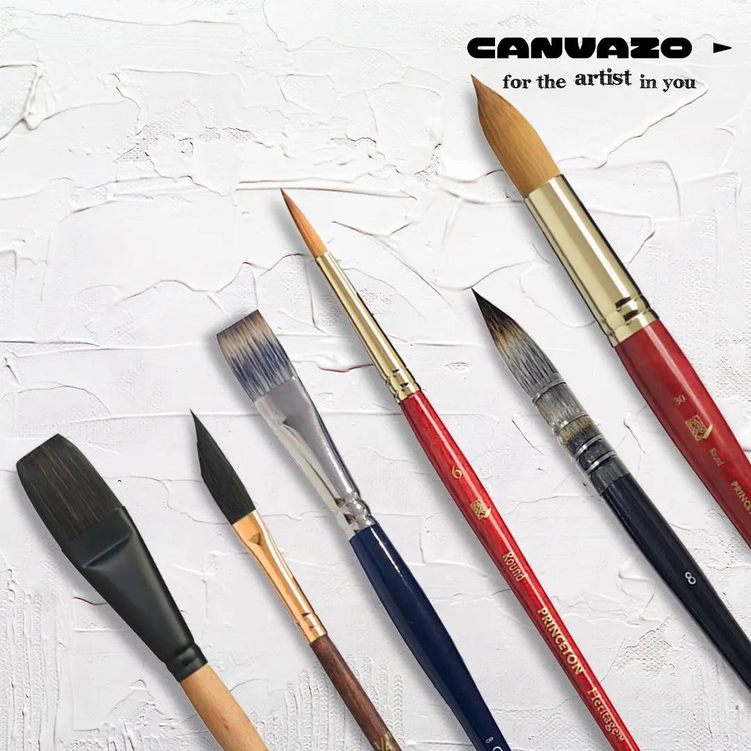How to choose the right paintbrush for your painting style? Canvazo
