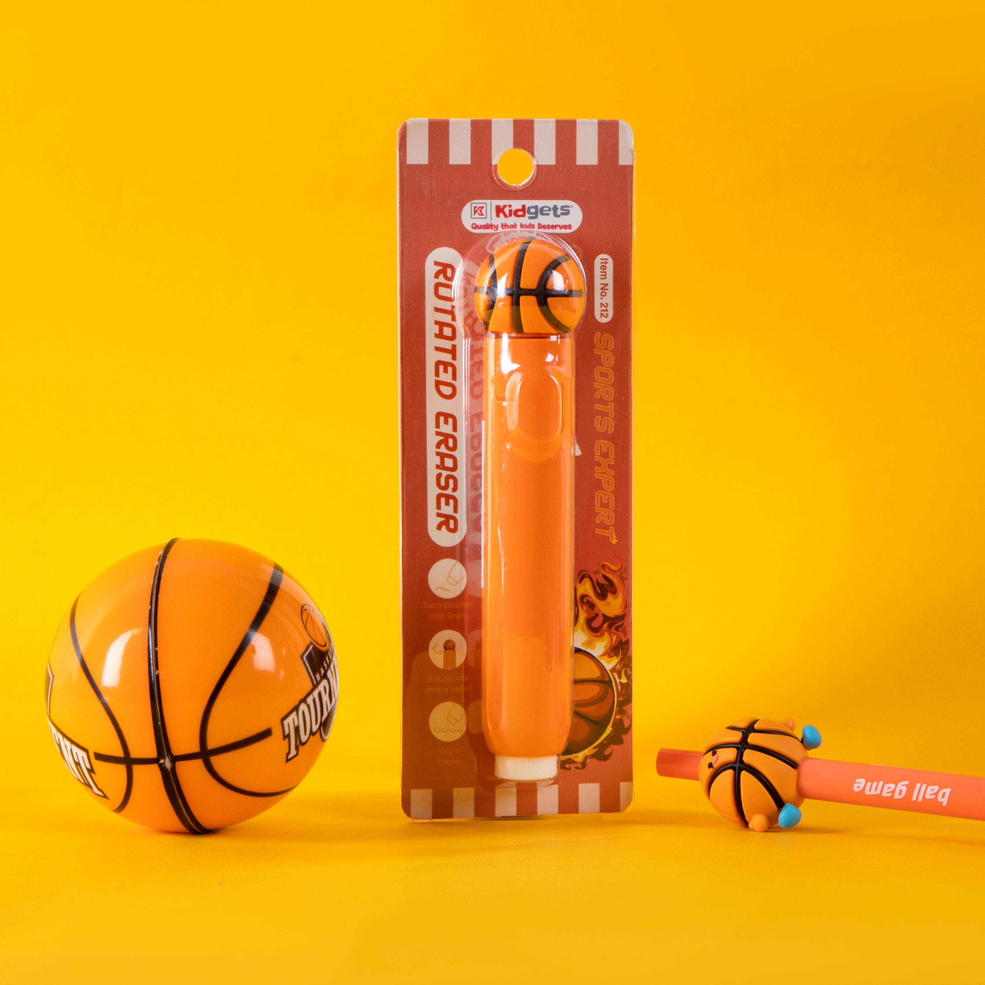 Kidgets 212 - Basketball Sliding Eraser Kidgets