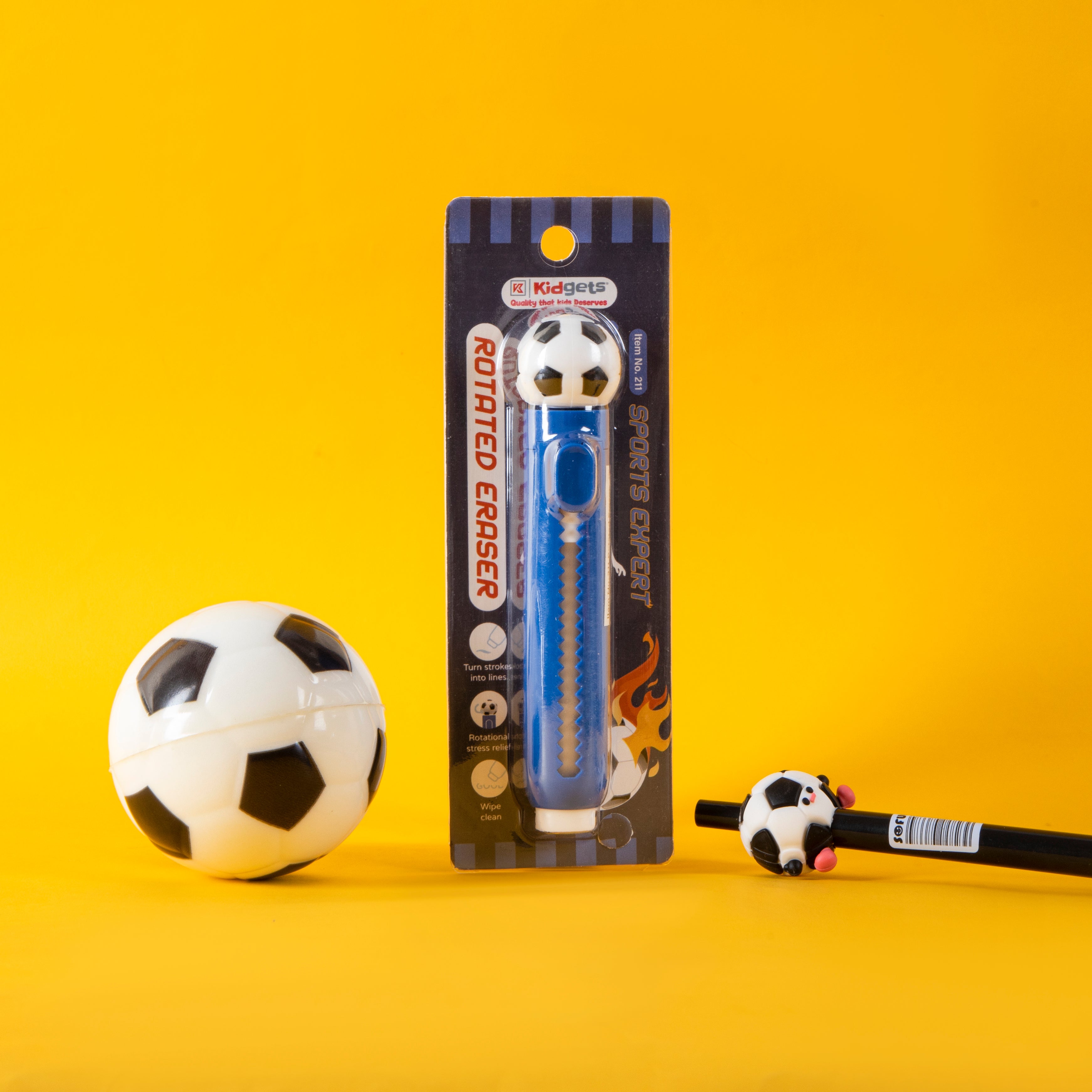 Kidgets 211 - Football Sliding Eraser Kidgets