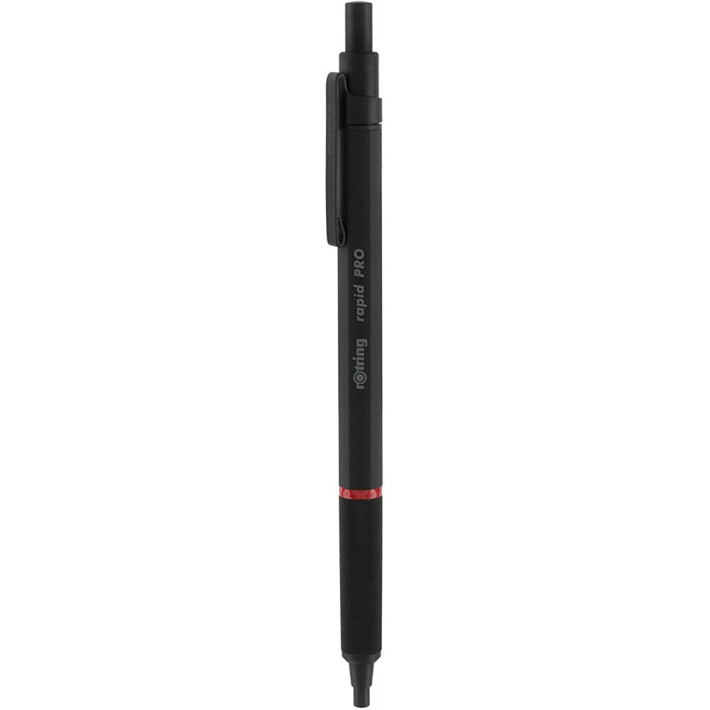 Rotring | Rapid Pro | Black Retractable | Ball Point Pen | Metal Body | Hexagonal Barrel Rotring