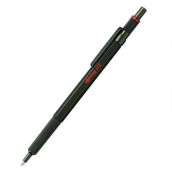 Rotring | 600 Series | Green 1.0mm Ball Pen | Metal Body | Non-Slip | Metal Knurled Grip Rotring