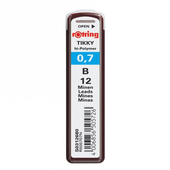 Rotring | Tikky | 0.7MM | B Replacement Leads | Pack of 10 Rotring