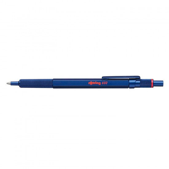 Rotring | 600 Series | Blue 1.0mm Ball Pen | Metal Body | Non-Slip | Metal Knurled Grip Rotring