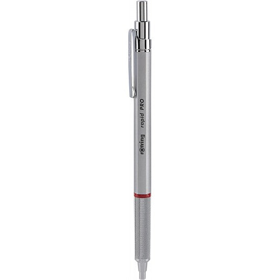 Rotring | Rapid Pro | Silver Retractable | Ball Point Pen | Metal Body Rotring