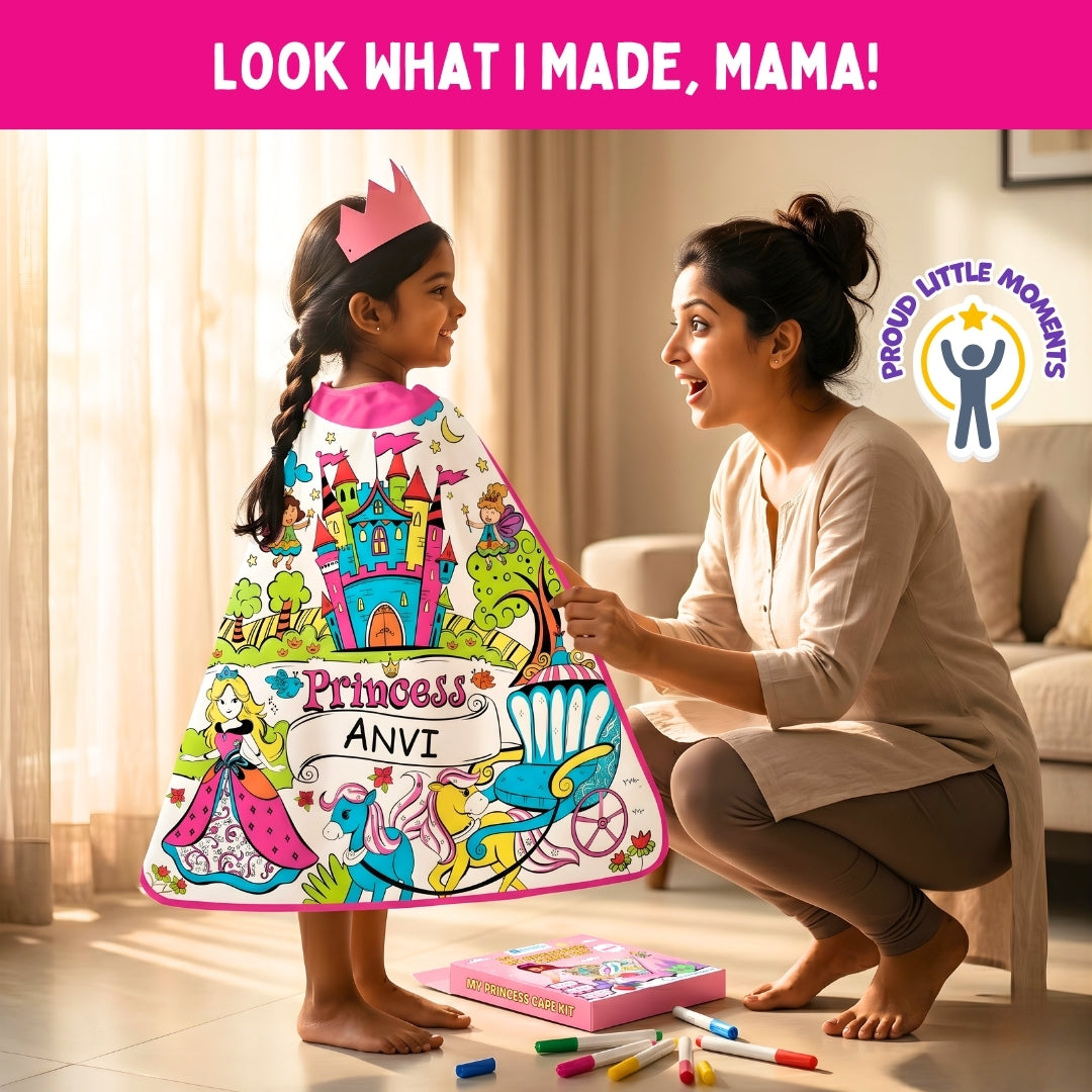 PepPlay My Princess Cape Kit | Colour, Wear & Pretend Play | 4+ Years