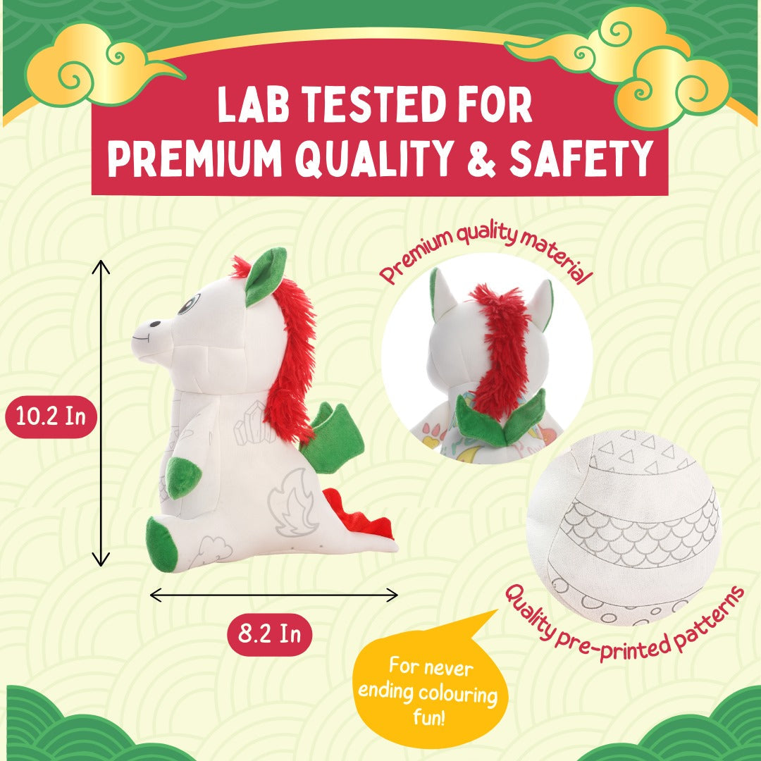 PepPlay Redoobles Doodle Dragon | Wash, Colour & Reuse Fun | 3+ Years