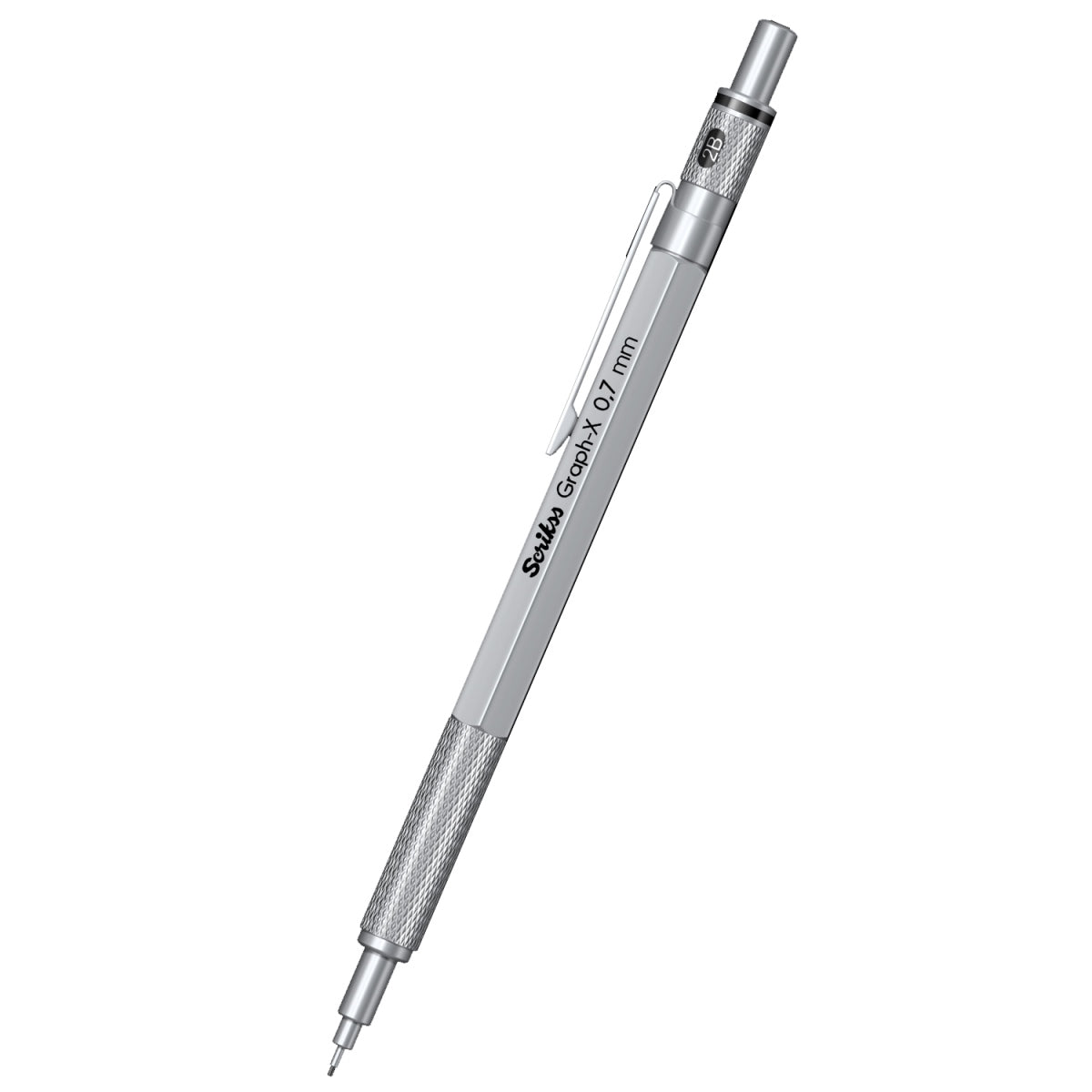 Scrikss | Graph-X | Mechanical Pencil | Satin Chrome | 0.7mm Scrikss