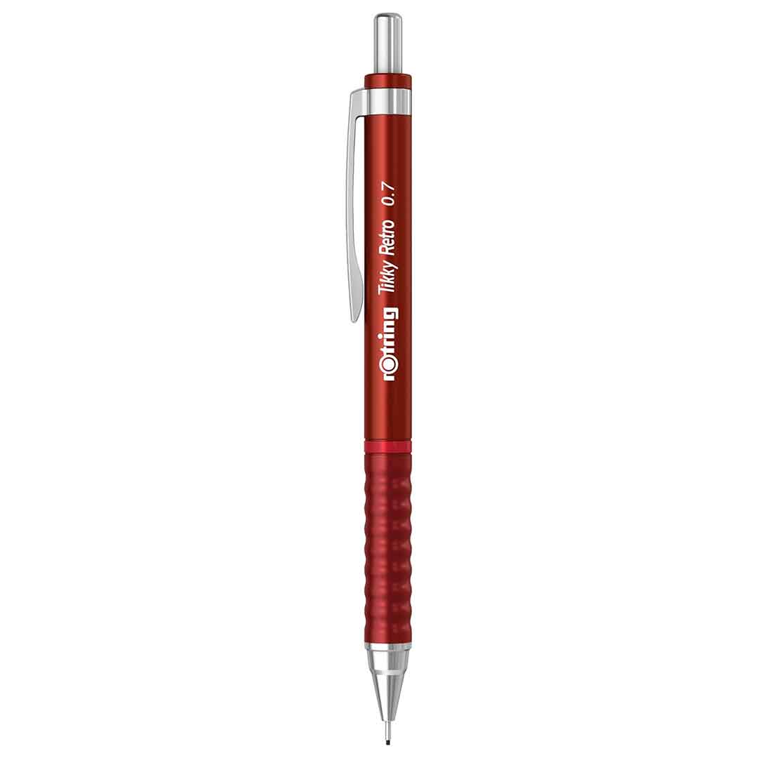 Rotring | Tikky | Retro | Mechanical Pencil | 0.7mm | Metallic Red Rotring