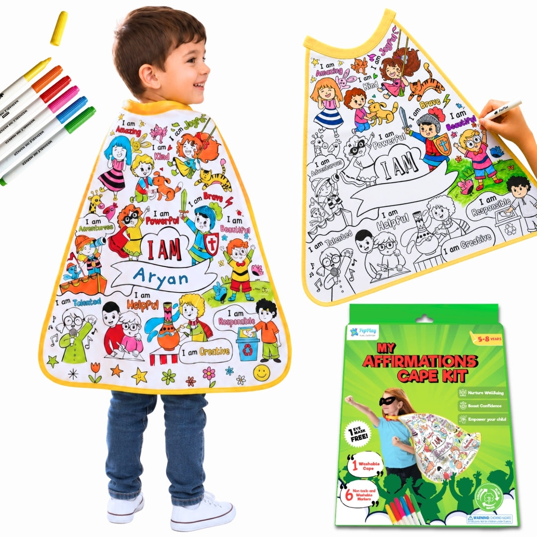 PepPlay My Affirmation Cape Kit | Positive Play & Self-Expression | 4+ Years