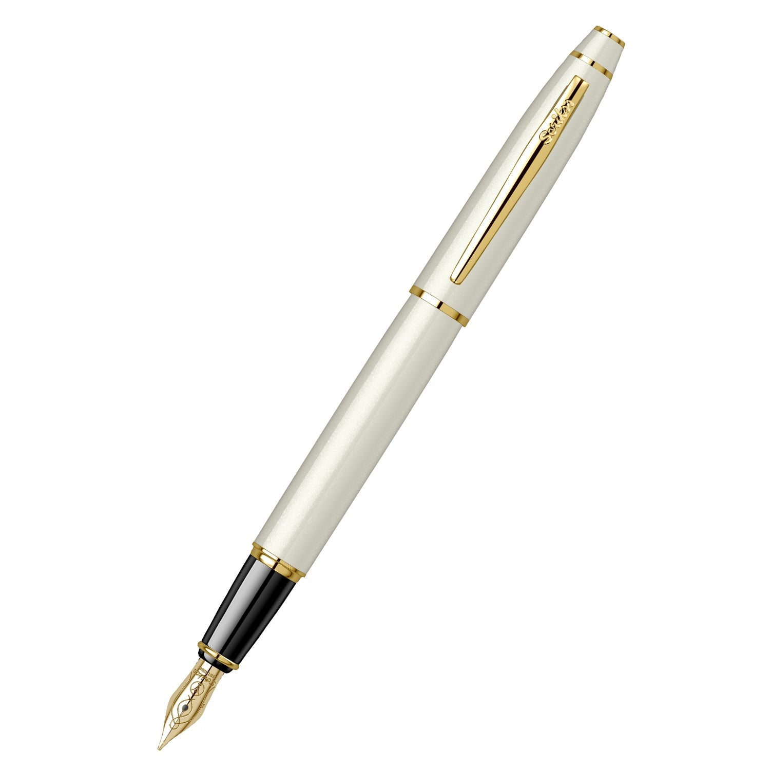 Scrikss | Noble 35 | Fountain Pen | Ivory-GT  Medium Scrikss