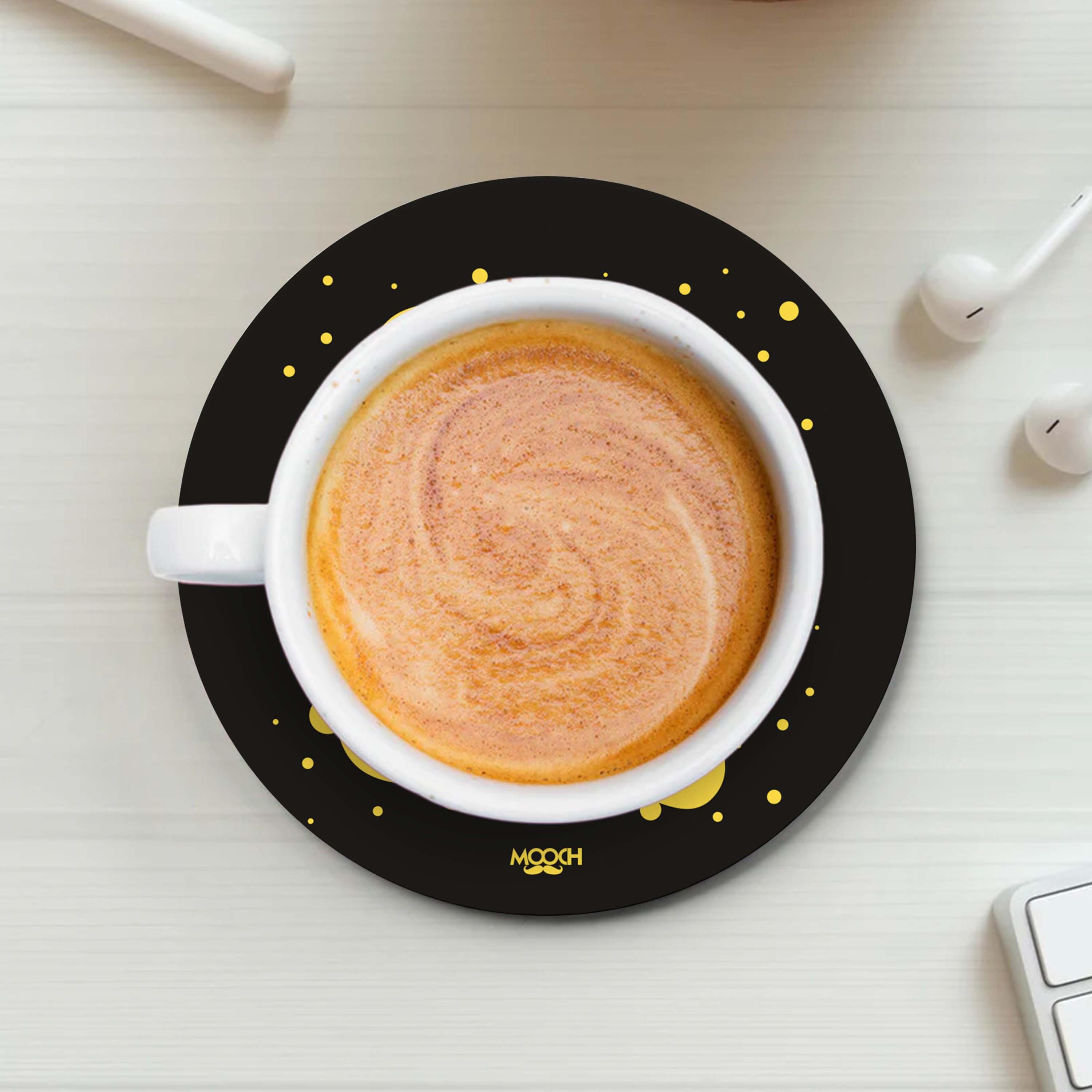 Mooch Magnetic Coaster - Enjoy Your Coffee Mooch