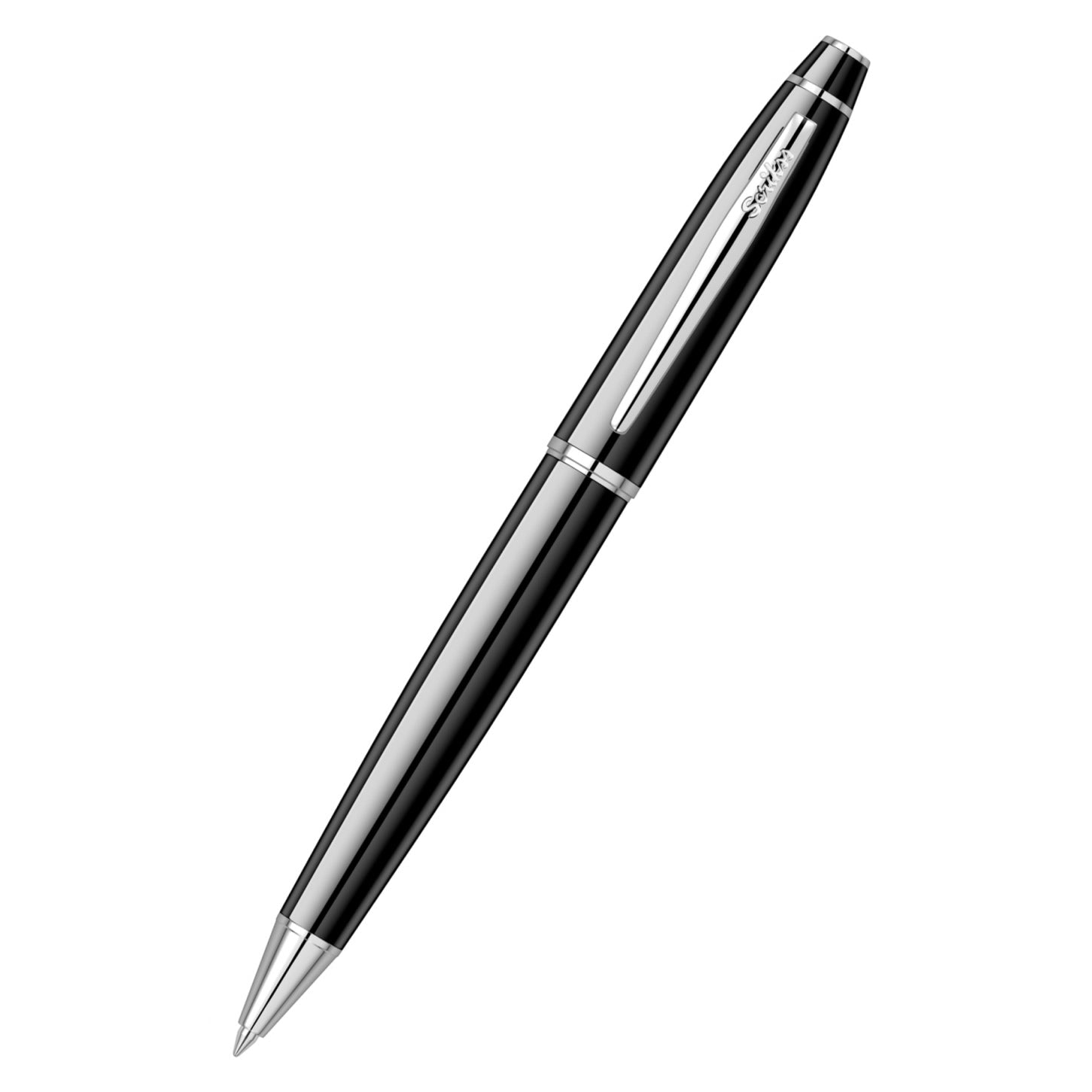 Scrikss | Noble 35 | Ballpoint Pen | Glossy Black-CT Scrikss