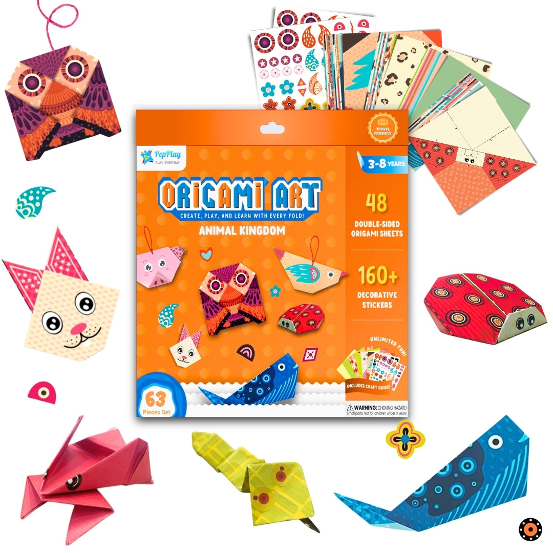 PepPlay Origami Art - Animal Kingdom | Fold, Create & Decorate | 3+ Years
