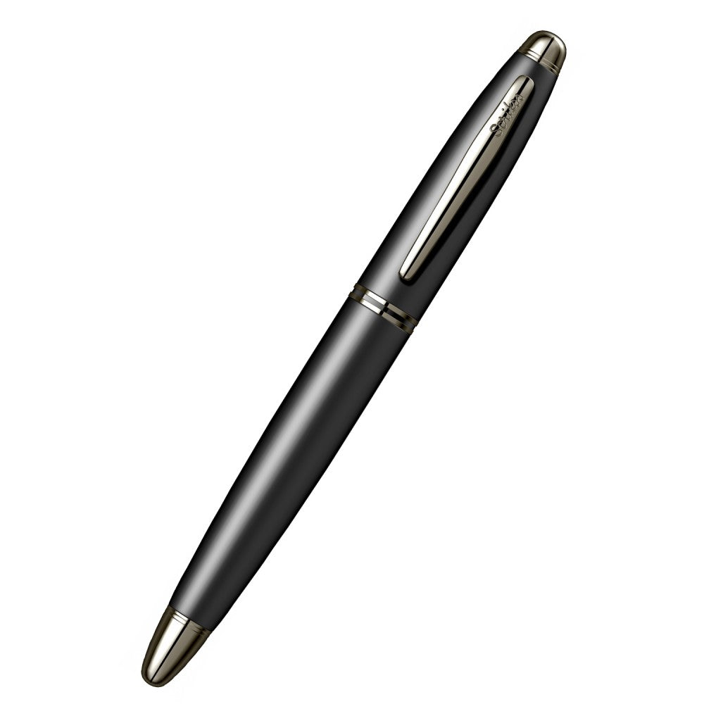 Scrikss | Knight 88 | Matt Black | Roller Ball Point Pen | Plated Brass Body Scrikss