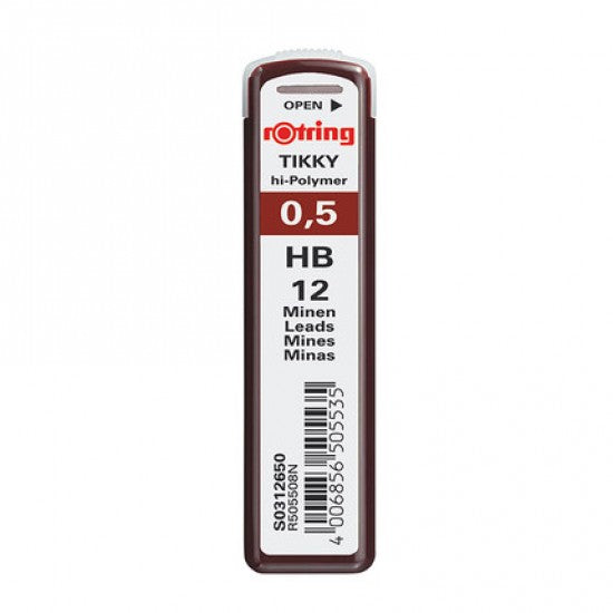 Rotring | Tikky | 0.5MM | HB Replacement Leads | Pack of 10 Rotring
