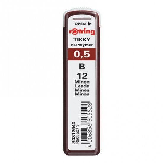 Rotring | Tikky | 0.5MM | B Replacement Leads | Pack of 10 Rotring