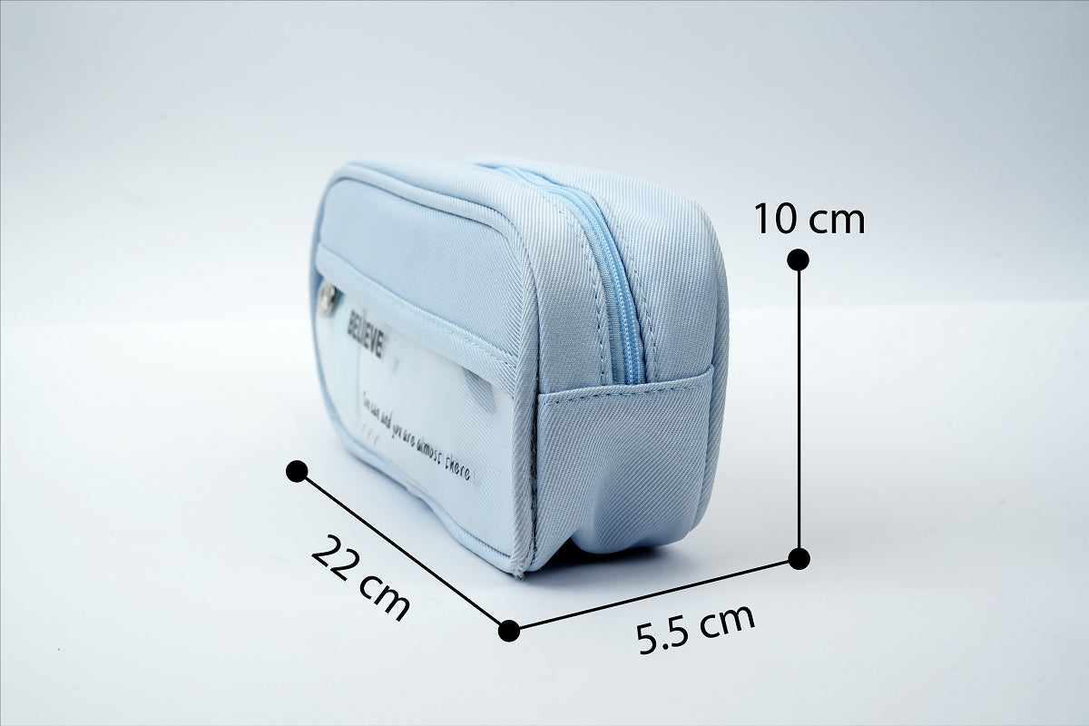 Clearview Organizer Pouch - Light Blue Kidgets