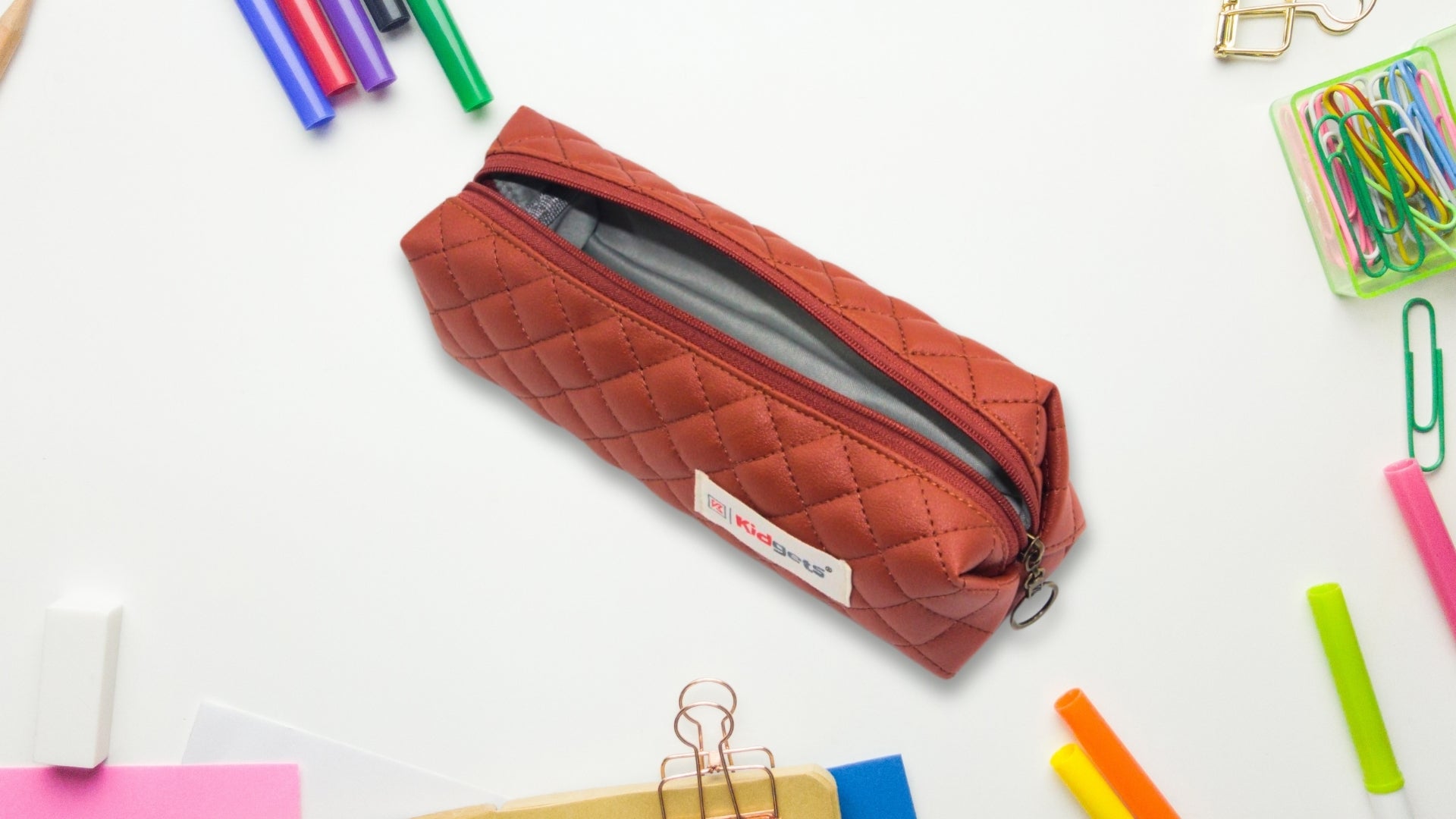 Kidgets Pencil Pouch 7021-Brown Kidgets