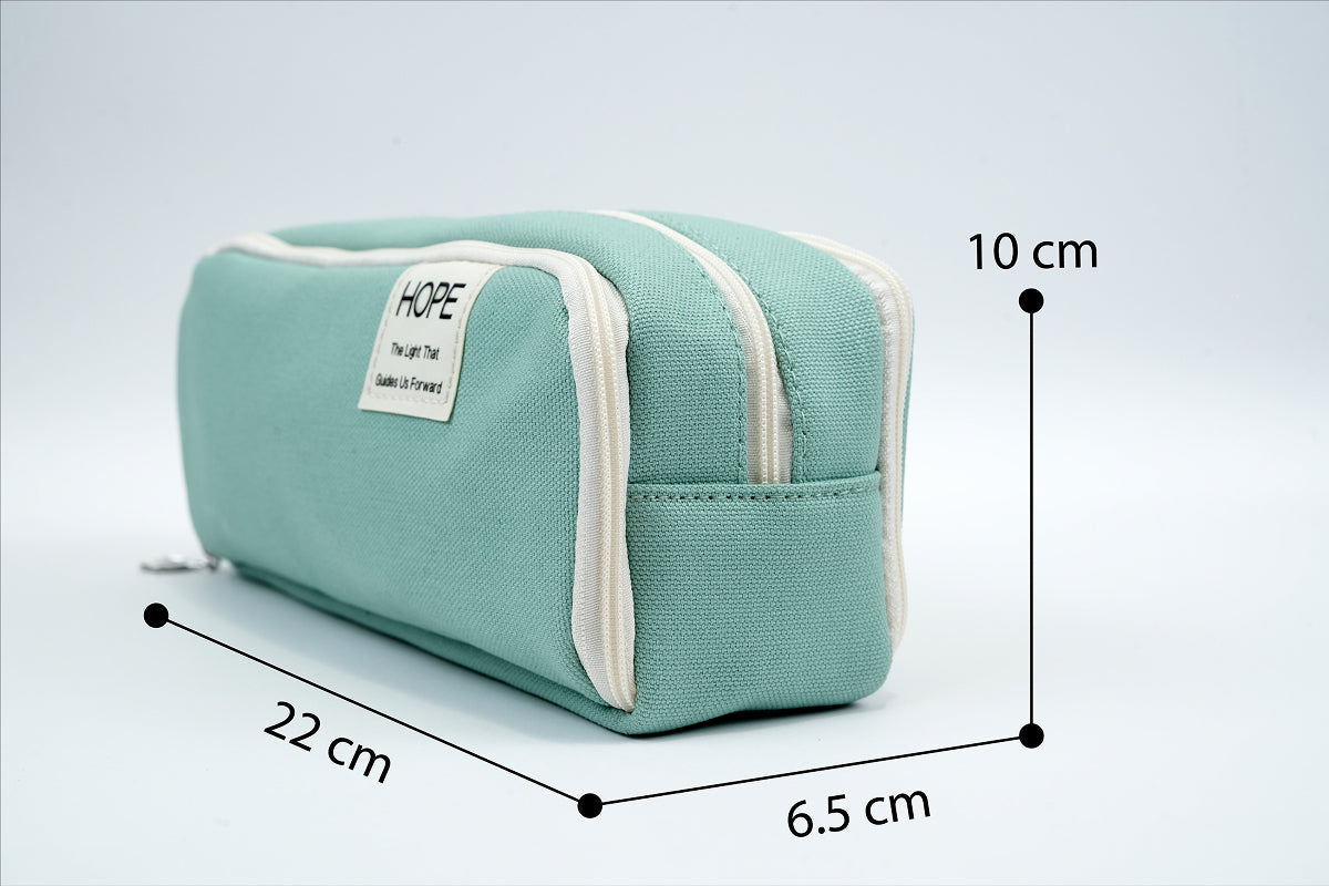 Tri-zip Organizer Pouch - Mint Green Kidgets